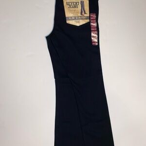 NWT Seven7 Mens Jeans Slim Straight Power Stretch Black